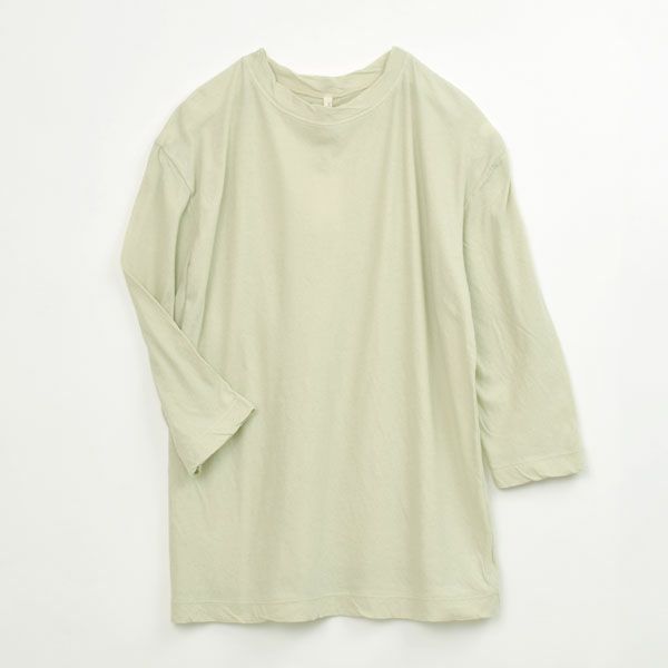 オーガニックコットン 薄地天竺 7分袖カットソー