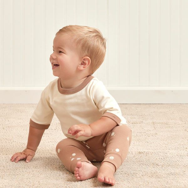 オーガニックコットン ベビーリンガーTシャツ