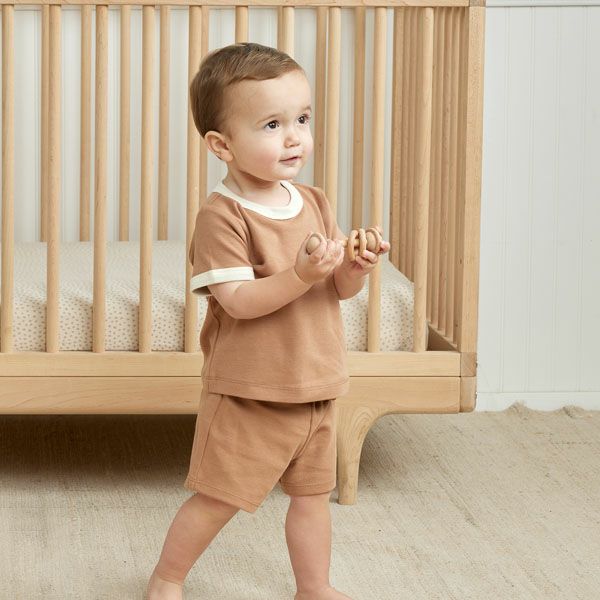 オーガニックコットン ベビーリンガーTシャツ