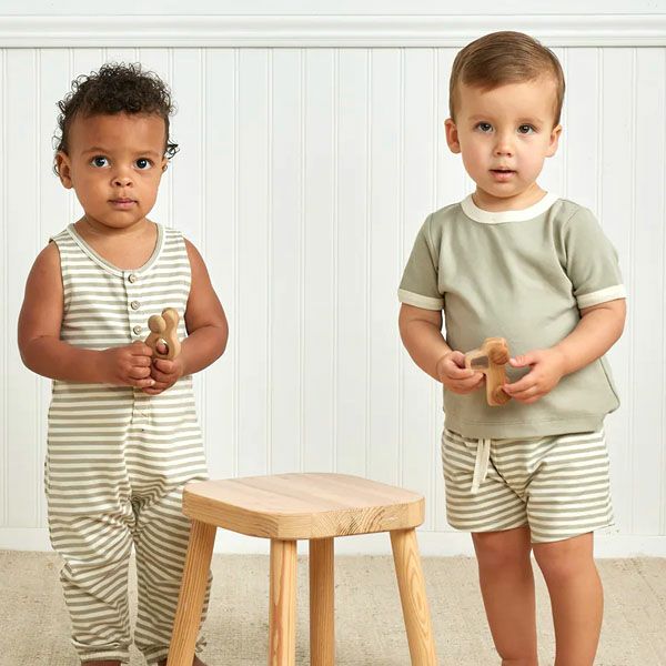 オーガニックコットン ベビーリンガーTシャツ