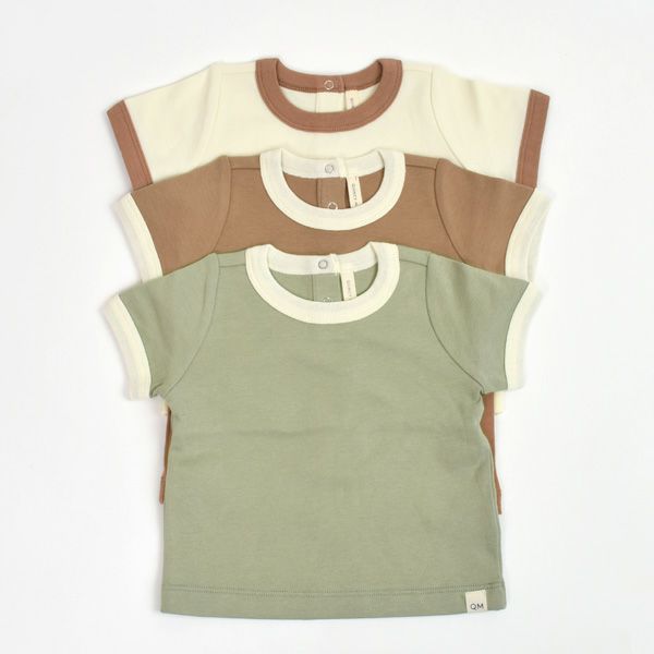 オーガニックコットン ベビーリンガーTシャツ