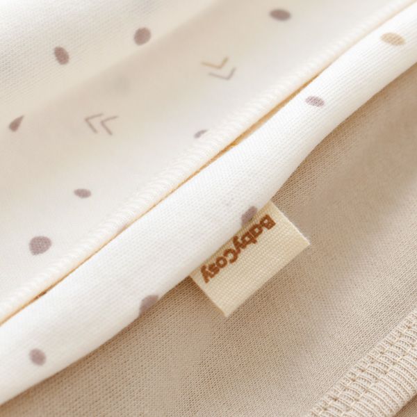 オーガニックコットン ベビー長袖あわせボディGeometric(2枚セット)