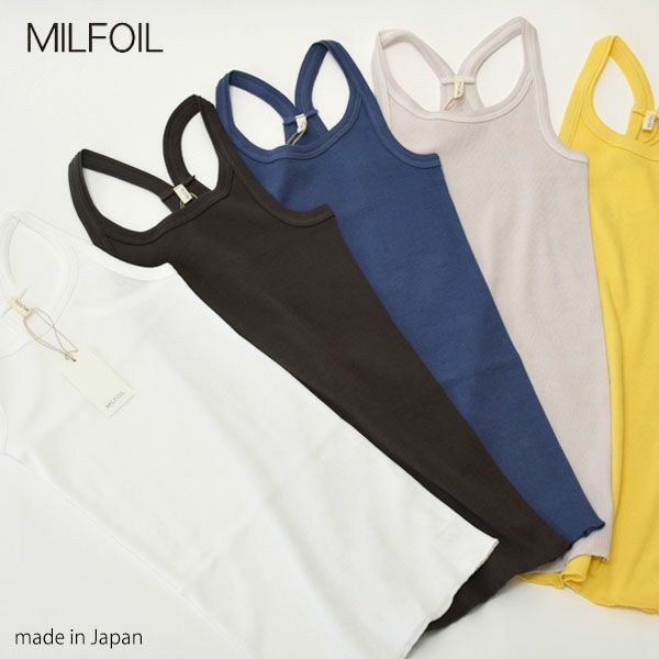 オーガニックコットン リブバッククロスキャミソール