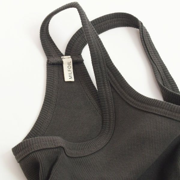 オーガニックコットン リブバッククロスキャミソール