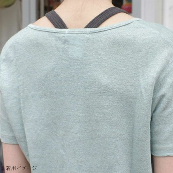 オーガニックコットン リブバッククロスキャミソール