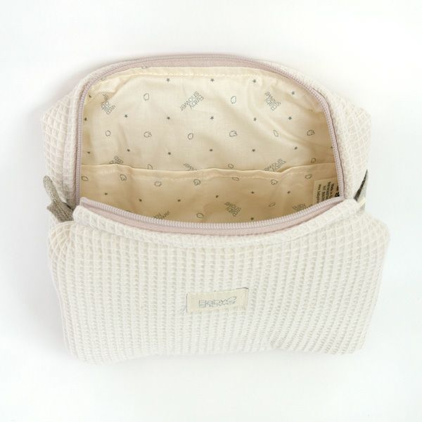 オーガニックコットン トイレタリーポーチ CAMILA ワッフル