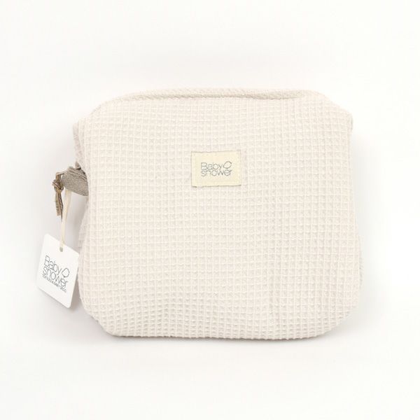 オーガニックコットン トイレタリーポーチ CAMILA ワッフル