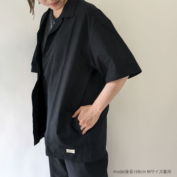 オーガニックコットン タイプライターアロハシャツ