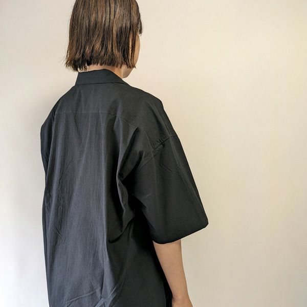 オーガニックコットン タイプライターアロハシャツ