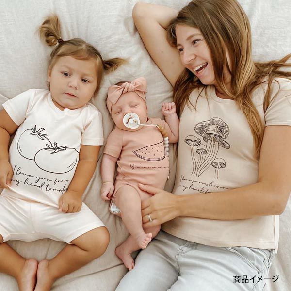 オーガニックコットン ベビーパジャマセット Avocado