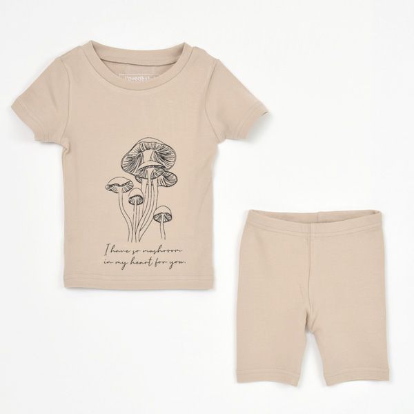 オーガニックコットン ベビーパジャマセット Mushroom