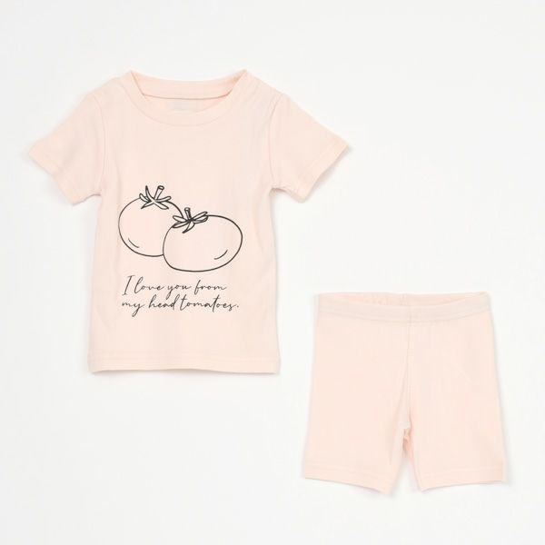 オーガニックコットン ベビーパジャマセット Tomatos