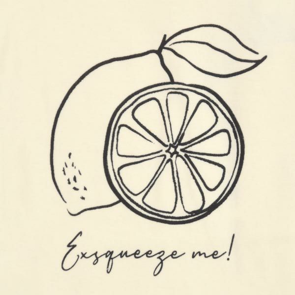 オーガニックコットン キッズパジャマセット lemon