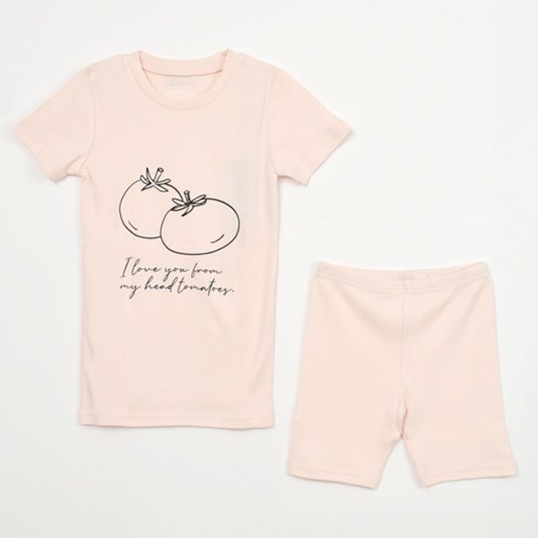 オーガニックコットン キッズパジャマセット Tomatos