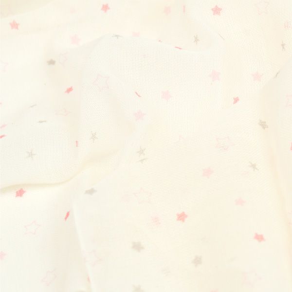 オーガニックコットン ベビー知多木綿ガーゼハンカチ2枚入 金平糖