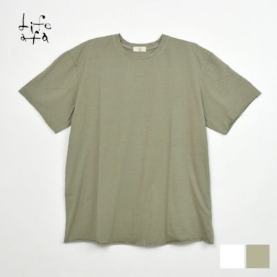 オーガニックコットン メンズ天竺カットオフTシャツ(半袖)