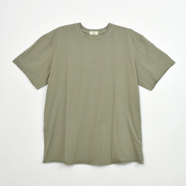 オーガニックコットン メンズ天竺カットオフTシャツ(半袖)