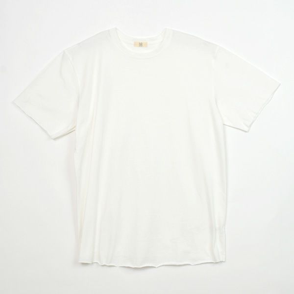 オーガニックコットン メンズ天竺カットオフTシャツ(半袖)