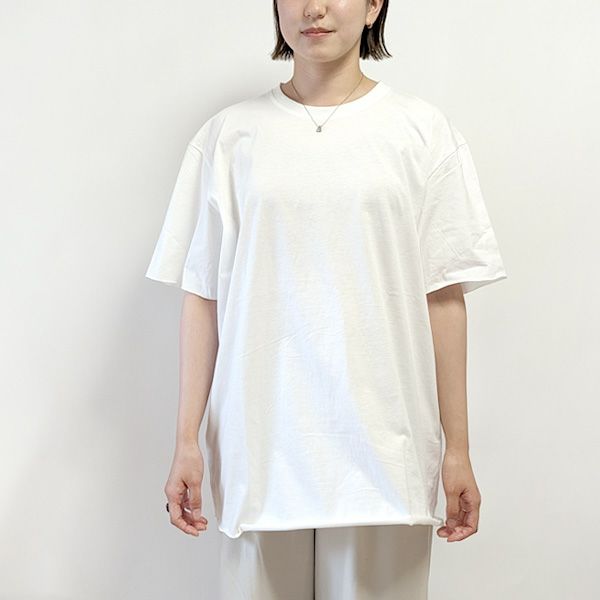 オーガニックコットン メンズ天竺カットオフTシャツ(半袖)