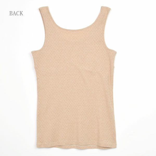 オーガニックコットン パッドポケット付きタンクトップ