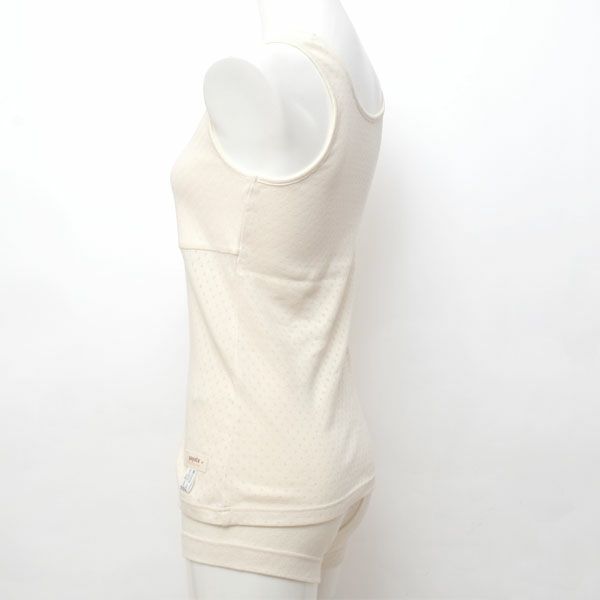 オーガニックコットン パッドポケット付きタンクトップ