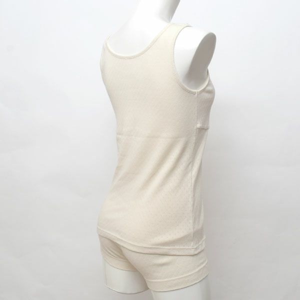 オーガニックコットン パッドポケット付きタンクトップ
