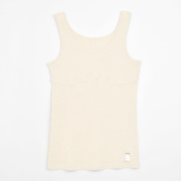 オーガニックコットン パッドポケット付きタンクトップ