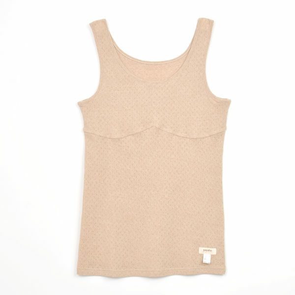 オーガニックコットン パッドポケット付きタンクトップ