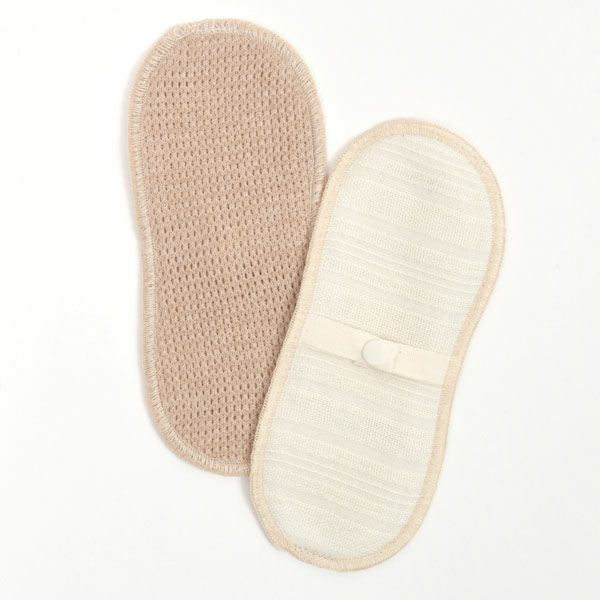 オーガニックコットン 布ナプキンデイリーライナー メッシュ ストライプ（2枚組）