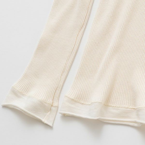 オーガニックコットン チューブテレコタートル(長袖) ナチュラル M