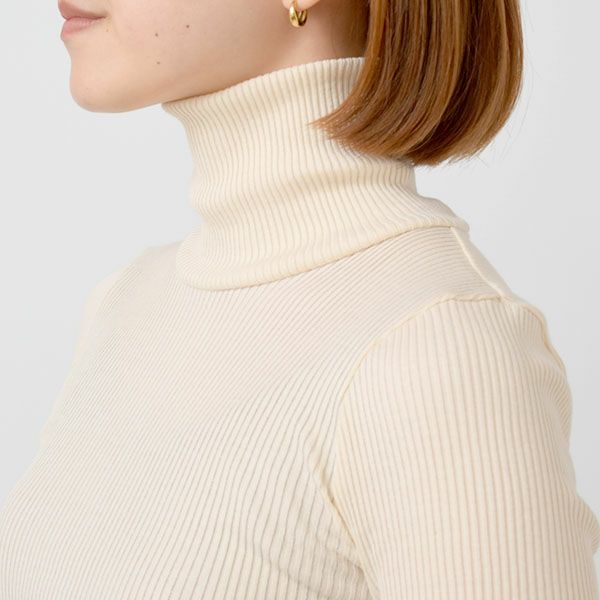 オーガニックコットン チューブテレコタートル(長袖) ナチュラル M