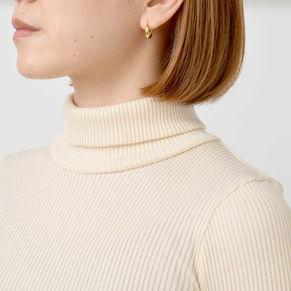 オーガニックコットン チューブテレコタートル(長袖) ナチュラル M