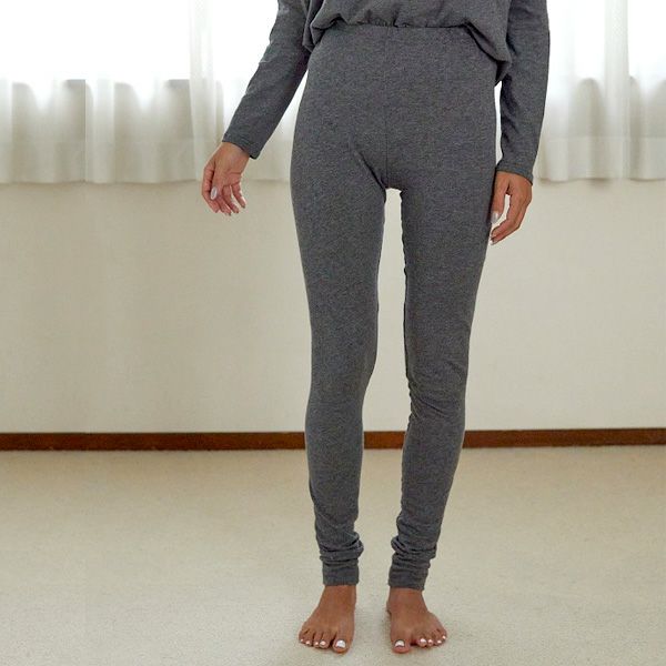 オーガニックコットン ファインニットシンプルレギンス