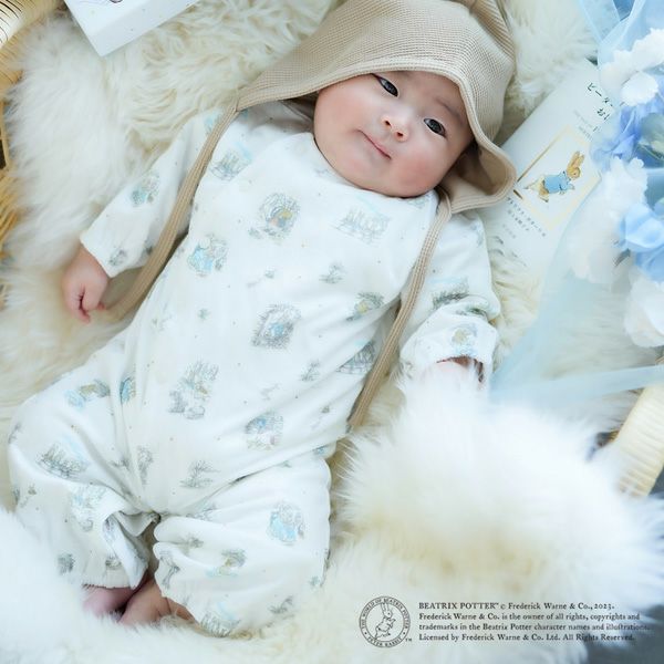 オーガニックコットン カバーオール ピーターラビット