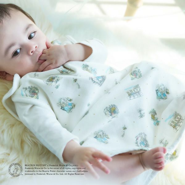 オーガニックコットン スリーパー ピーターラビット