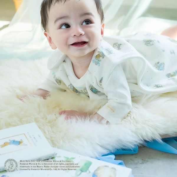 オーガニックコットン スリーパー ピーターラビット