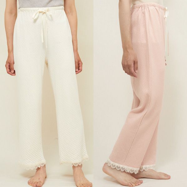 オーガニックコットン スズランレースパンツ