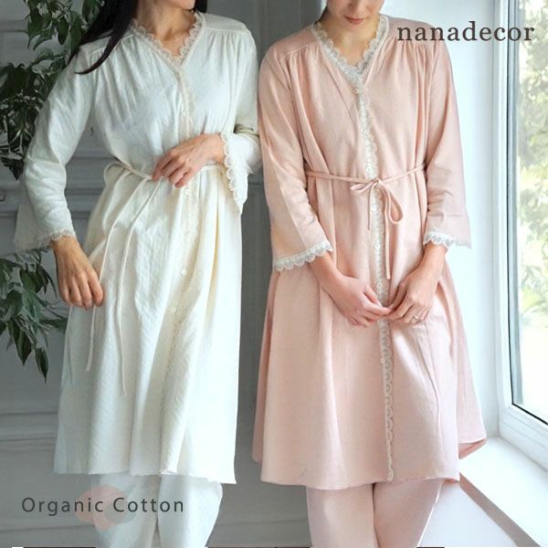 オーガニックコットン スズランギャザードレス