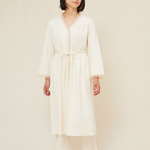 オーガニックコットン スズランギャザードレス