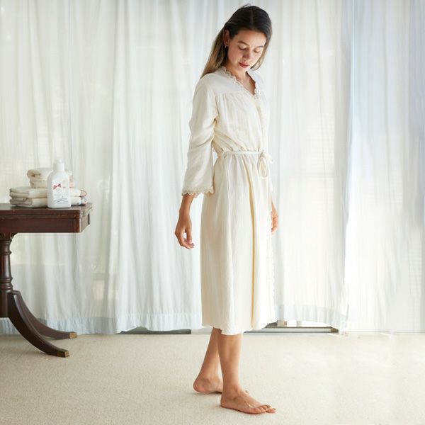 オーガニックコットン スズランギャザードレス