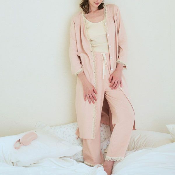 オーガニックコットン スズランギャザードレス