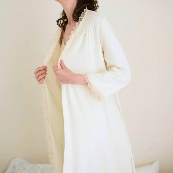 オーガニックコットン スズランギャザードレス