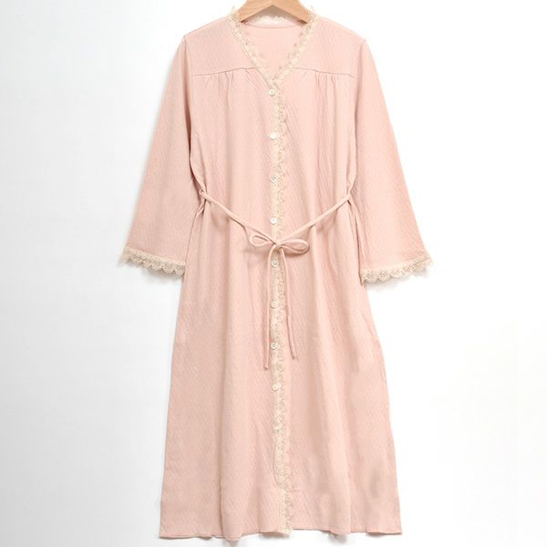 オーガニックコットン スズランギャザードレス