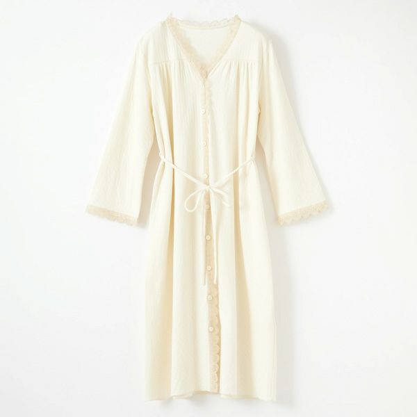 オーガニックコットン スズランギャザードレス