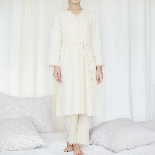 オーガニックコットン スズランギャザードレス