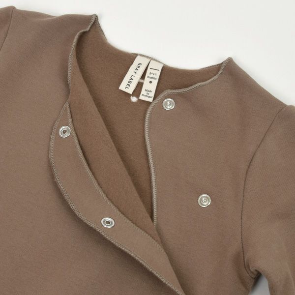 オーガニックコットン ベビーラウンドネックカバーオール(長袖)