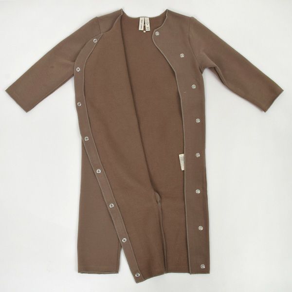 オーガニックコットン ベビーラウンドネックカバーオール(長袖)