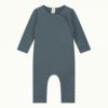 オーガニックコットン ベビーラウンドネックカバーオール(長袖)