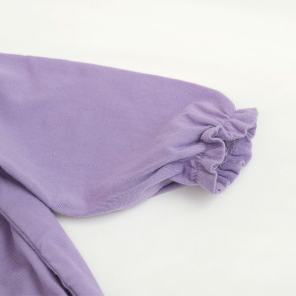 オーガニックコットン ベビーベーシックフリルカラーボディスーツ(長袖)