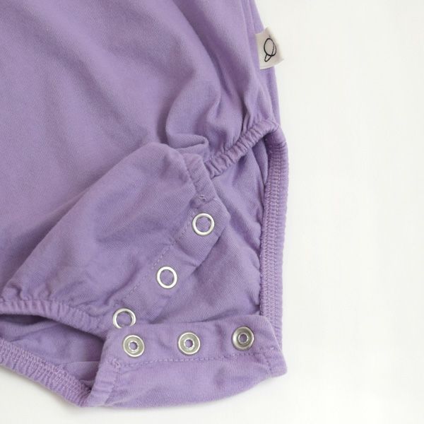 オーガニックコットン ベビーベーシックフリルカラーボディスーツ(長袖)